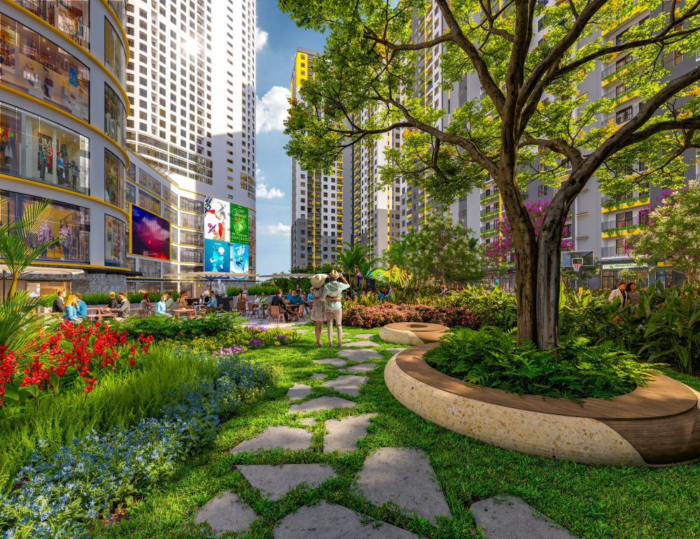 Bcons Center City khu vườn nội khu